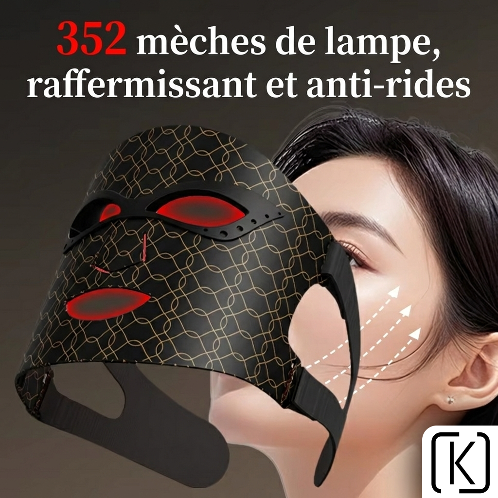 Koryance l'Intégral™ — Masque LED Visage & Cou | 8 Thérapies | Anti-Âge & Éclat